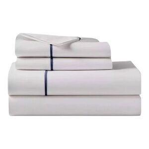 Polo by Ralph Lauren White Sheet with Navy Trim